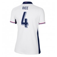 Camiseta Inglaterra Declan Rice #4 Primera Equipación Replica Eurocopa 2024 para mujer mangas cortas